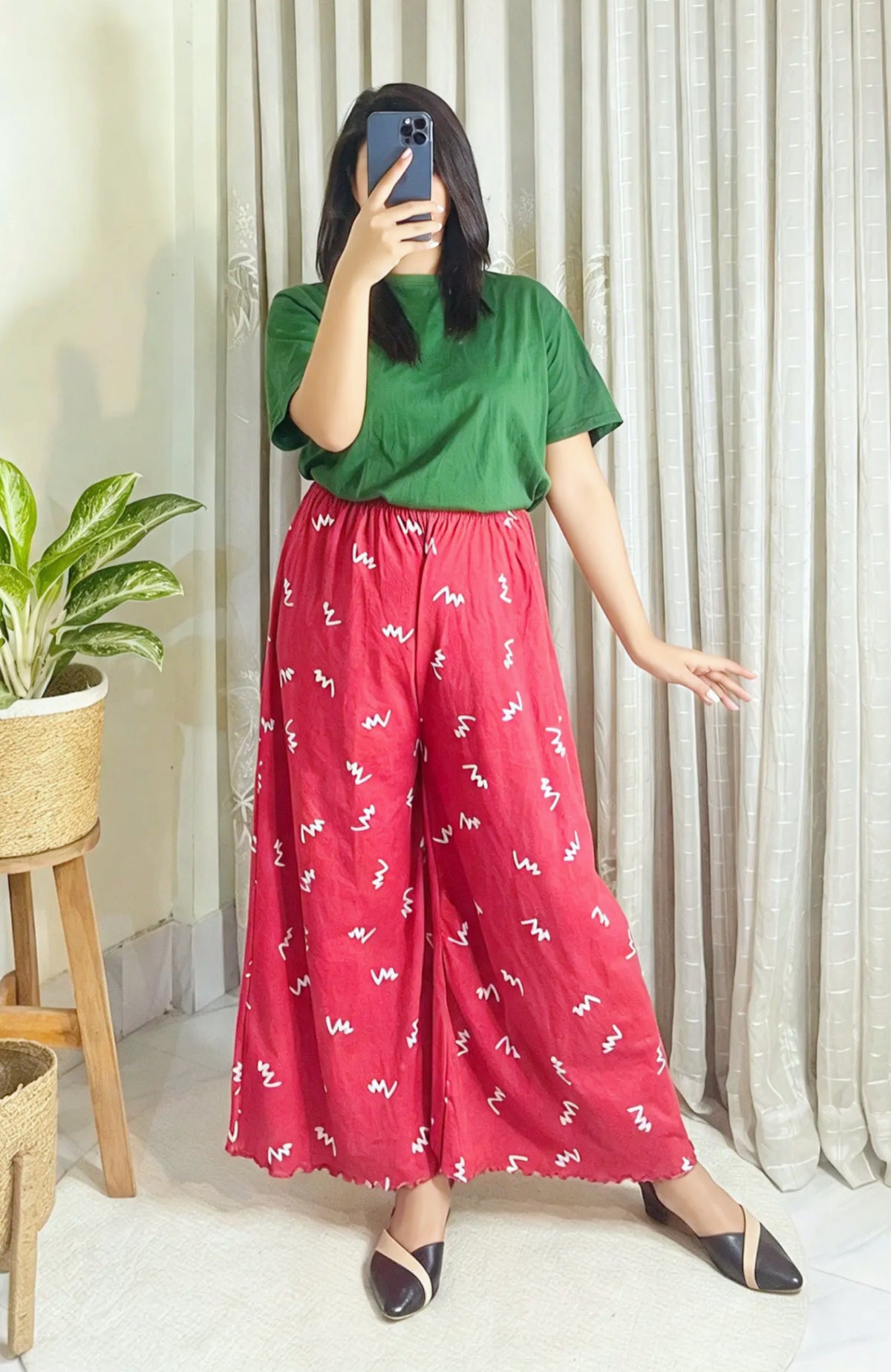 Printed Palazzo Pants Only