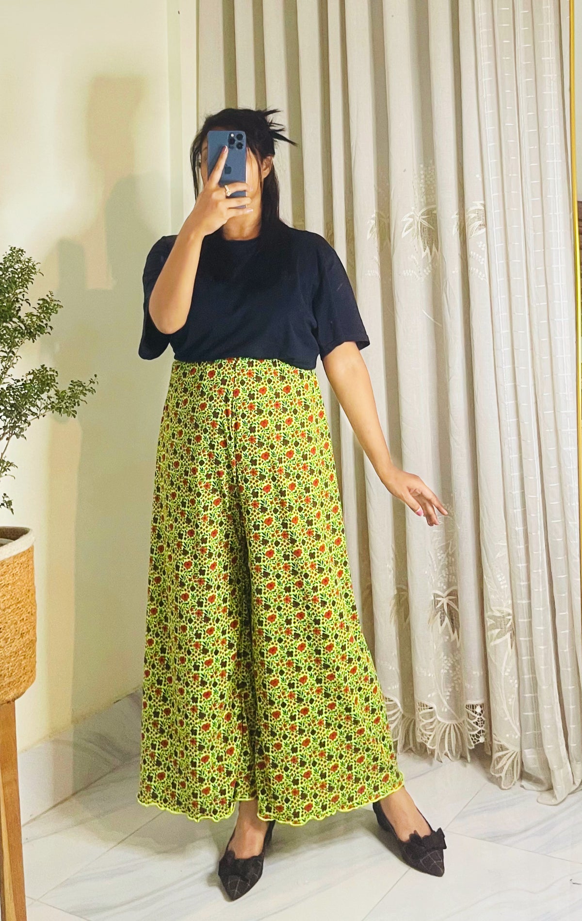Printed Palazzo Pants Only