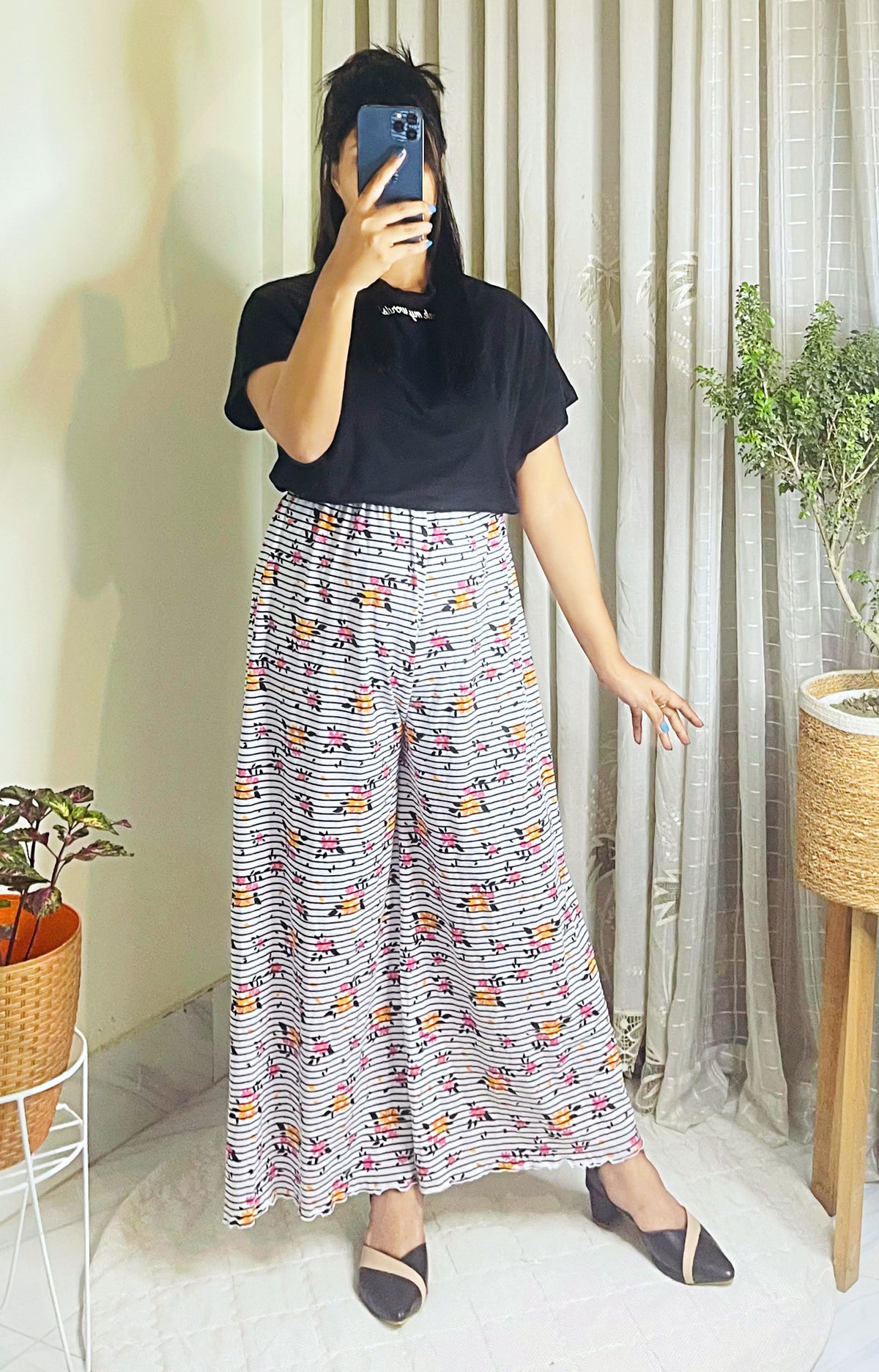 Printed Palazzo Pants Only