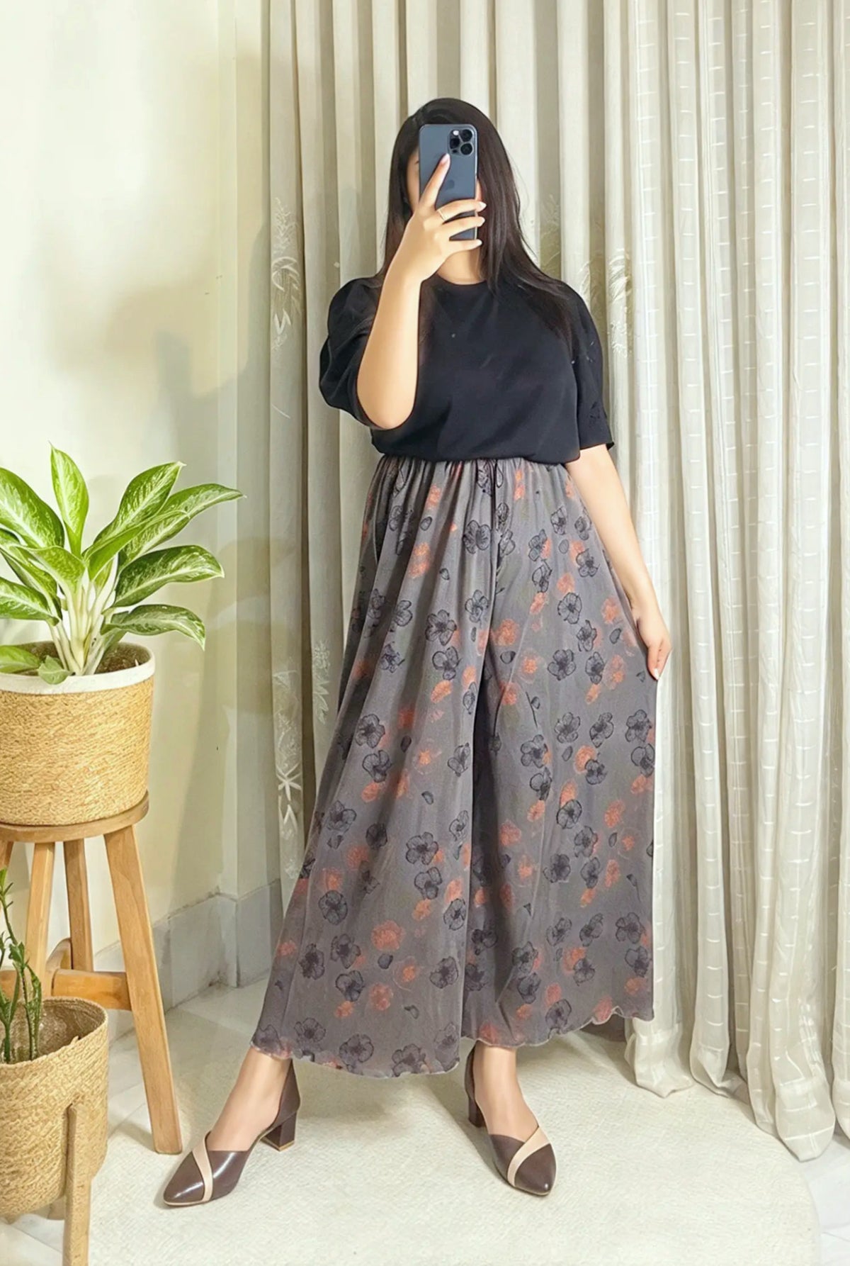 Printed Palazzo Pants Only
